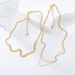New snake bone chain cross chain multi-layer alloy necklace two-piece women's European and American choker accessories_ipsvogv.com