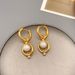 Freshwater pearl earrings with niche design, exquisite temperament, and ear accessories_ipsvogv.com