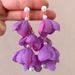 Women’s Jewelry Set Fashion Super Beautiful Niche Style High End White Pearl Petals Simulated Flowers Long Tassel Earrings_ipsvogv.com
