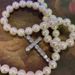 Men's Diamond Cross Minimalist Pearl Necklace, Men's Fashionable Jewelry_ipsvogv.com
