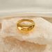 Women’s Jewelry Set Fashion Curved Stainless Steel Ring For Ladies Popular All Match Exaggerated Plain Real Gold Electroplated Titanium Steel Ring_ipsvogv.com