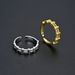 Unisex Letter H Trapezoidal Double Layer Ring Opening Adjustable Female Hand Jewelry Sweet Temperament Ins Style_ipsvogv.com