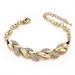 Designer Gold Leaf Bracelet Fashion K Gold Wedding Jewelry Women's diamond bracelet_ipsvogv.com
