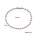 FEEHOW White Pink Zircon Bracelet, Simple And Small, High End, Versatile, Full Dia, Colorful Handicraft For Women_ipsvogv.com