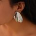 Exaggerated Textured Wrinkle Light Luxury Style Large Geometric Simple Niche Stud Earrings_ipsvogv.com