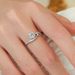 New Product S Pure Silver Inlaid Mosang Starry Sky Trail Diamond Light Luxury Ring Set_ipsvogv.com