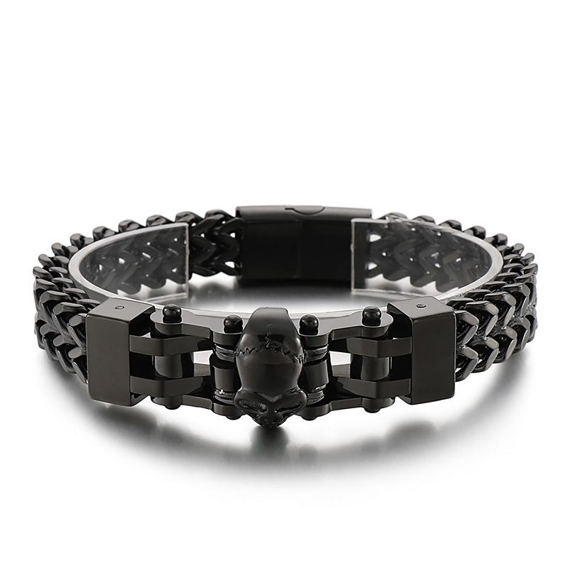 Accessories Bold Personality Hip-Hop Skull Alloy Bracelet For Men_ipsvogv.com