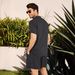 Men's Clothing Linen Short Sleeve Shirt Set Linen Summer Loose Casual Cotton Linen Cardigan Shirt Shorts_ipsvogv.com