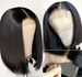 Bone Straight Bob Wig Lace Front Human Hair Wigs For Women 4x4 Transparent Lace Closure Wig Short Wigs Human Hair_ipsvogv.com