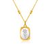 Magic Mirror Rose Flower Necklace - Stainless Steel Floral Pendant Jewelry For Women_ipsvogv.com