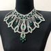 Fashion women's exquisite shiny AB color big gem necklace luxury exaggerated rhinestone big necklace_ipsvogv.com