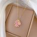 【 Titanium Steel 】 Three Petal Flower Zircon Fashion, Light Luxury Temperament, Gorgeous Full Diamond Necklace, Women's_ipsvogv.com