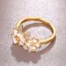 Cao Shi, Korean Version Of Fairy Ins Girl Group Wind Mountain Camellia Sweet Series Ring, Star Style Ring_ipsvogv.com