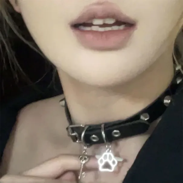Hot Sales Grunge Jewelry Cat Claw Choker Punk Charms Skull Key Pendant for Women Goth Accessories Korean Fashion Necklaces_ipsvogv.com