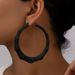 Women’s Jewelry Set Fashion Personality Women's Earrings Hip Hop Circle Bamboo Earrings Exaggerated Design All Match Niche Earrings_ipsvogv.com