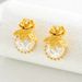 Ins Japanese and Korean small fragrance style rose flower niche inlaid zircon design petal high-end feeling earrings_ipsvogv.com