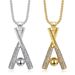 Men's Jewelry Creative Hip Hop Pendant Stainless Steel Full Diamond Necklace Baseball Bat Pendant_ipsvogv.com