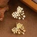 Light Luxury Fashion, Super Sparkling Diamond Inlaid Zircon Butterfly Pearl Earrings, Feminine Temperament,_ipsvogv.com
