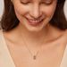 Brass Real Gold Electroplating Zircon Inlaid Fashionable Double Circle Pendant Versatile Women's Necklace_ipsvogv.com