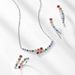 summer New Original Rainbow Bubble Necklace S925 Silver Colored Gem Clavicle Chain Niche Light Luxury Design_ipsvogv.com