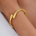 Fashion Water Drop Streame Exaggerated Metallic Glazed Face Hug Spring Opening Bracelet_ipsvogv.com