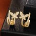 Cao Shi, Ou Han Butterfly Line Erings, Women's Exquisite, Sweet And Elegant Accessories, Fashion Erings For Daily_ipsvogv.com