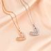 Korean Style Heart Full Of Zircon Exquisite Necklace For Women's Light Luxury Niche High-end Versatile Collarbone Chain_ipsvogv.com
