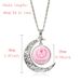 Caring For Women's Health Time Necklace Pink Ribbon Hollow Moon Pendant Jewelry_ipsvogv.com