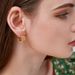Women's Jewelry Retro Twisted Circle Earrings Light Luxury Niche Design High End Personality Metal Earrings Earrings_ipsvogv.com
