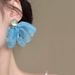 Seaside Super Fairy Atmosphere Fresh Chiffon Flower Earrings Niche Design Tassel High End Earrings Gentle Temperament Earrings_ipsvogv.com