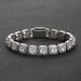 Unisex Bracelet 10mm Wide Rock Sugar Chain Zircon Bracelet Flip Cover Trendy Men's Bracelet Fashion Accessories_ipsvogv.com