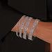 Bridal Versatile Korean Fashion Super Sparkling Full Diamond Elastic Bracelet NK28020_ipsvogv.com