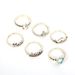 New Love Clip Blue White Zircon Combination 6-piece Ring Set_ipsvogv.com