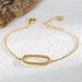 Women's Jewelry Simple Gold Plated Twisted Oval Bracelet Braided Ring Hollow Egg Shaped Bracelet_ipsvogv.com