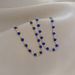 【 Full body titanium steel 】 Dongdaemun personality extremely simple style lucky grass blue chain bracelet female_ipsvogv.com