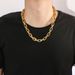 Popular New Square Cuban Necklace Rap Singer Hip Hop Rock Bracelet Trendy Men's Fashion Accessories_ipsvogv.com