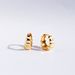 Women's Jewelry Interesting Croissant Earrings Hand Painted Black And White Enamel Checkered Ear Buckle Drip Glaze Small Versatile Earrings_ipsvogv.com