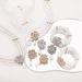 B2760 French style floral diamond embellishments with white pearl earrings, necklace, bracelet, three piece bridal_ipsvogv.com