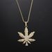 Personalized Hip Hop Rock Alloy Pendant Nightclub Trendy Men's Maple Leaf Classic Necklace Jewelry_ipsvogv.com