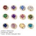 Women's Jewelry December Titanium Steel Accessories Inlaid With Rhinestone Necklace Bracelet Accessories DIY Round Month Pendant Pendant_ipsvogv.com