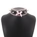 N10283 Exaggerated Punk Sexy Neckchain Rivet Lace Bow PU Collar Short Nightclub Necklace_ipsvogv.com