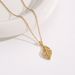 Korean version of niche design: Golden branches, jade leaves, golden leaves, titanium steel necklace, fashionable and_ipsvogv.com