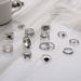 Playing Spades Card Wings Love Butterfly Moon Sun 14 Piece Set Joint Ring_ipsvogv.com