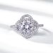 Moissanite engagement ring S925 silver flower full diamond marriage proposal ring European and American light luxury fashion_ipsvogv.com