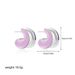 Unisex New Enamel Enamel C Shaped Oil Drop Earrings For Women Small Exquisite Simple Versatile And Fashionable Earrings_ipsvogv.com