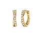 Women's Jewelry Fashion Cross Single Row Diamond Earrings Personality Design Temperament S925 Sterling Silver Earrings_ipsvogv.com