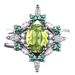 Yiwu Sanjie New Women's Three Piece Set Ring With Olive Green Zircon Set, Wedding And Engagement Jewelry_ipsvogv.com