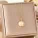 Korean Version Of Star Moon Gold Round Titanium Steel For Women With A Light Luxury Temperament, Collarbone Chain Ins_ipsvogv.com