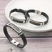 Trendy Silicone Creative Personality Simple DIY Engraving Stainless Steel Men's Bracelet Non-Fading_ipsvogv.com