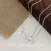 Han Jian's S Pure Silver Simple Line Bow Necklace For Women's Light Luxury, High-end Fashion, Versatile Ins Collarbone_ipsvogv.com